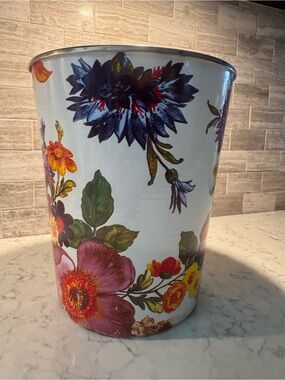 Floral Decorative Waste Bin in Multi-Color